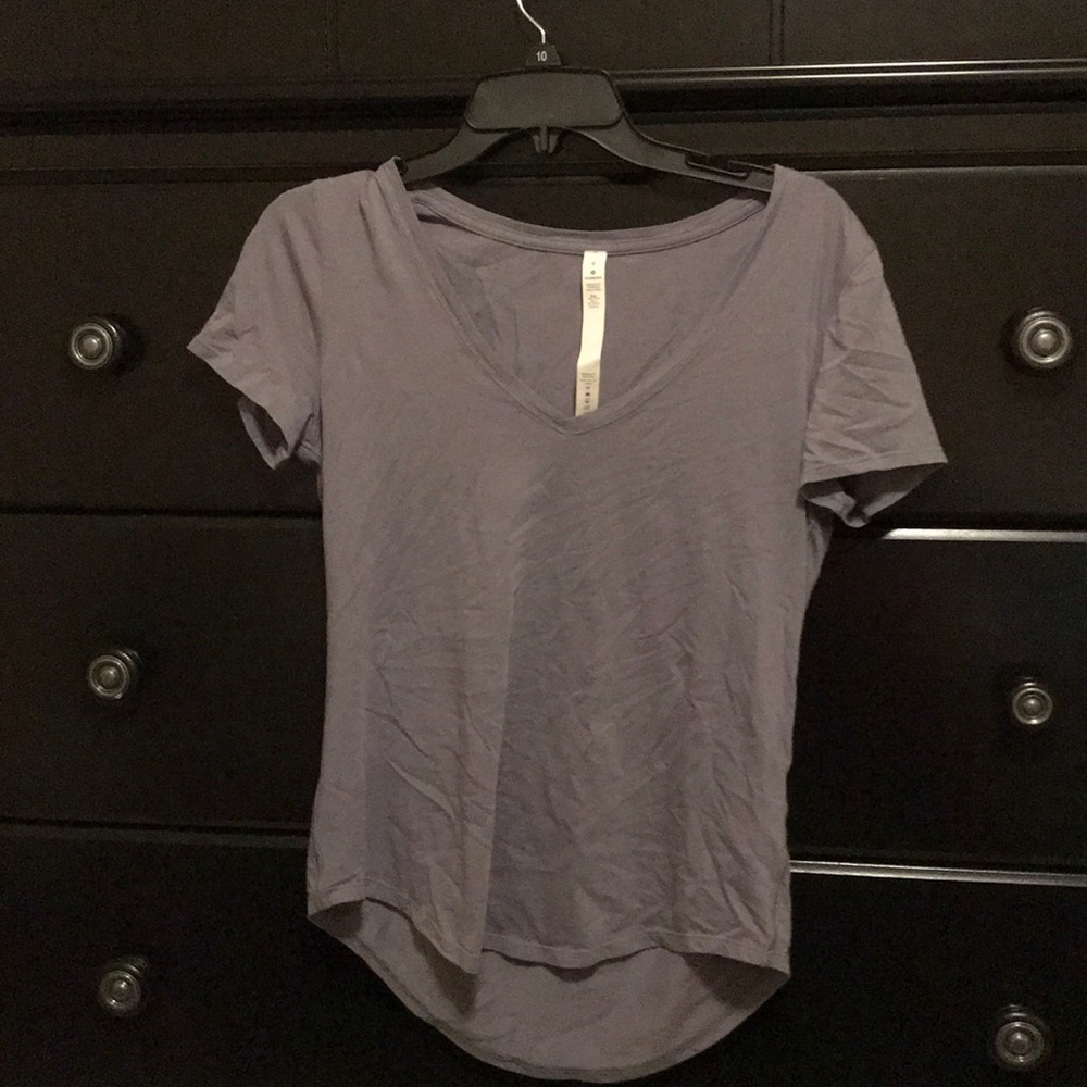 women’s purple athletic shirt